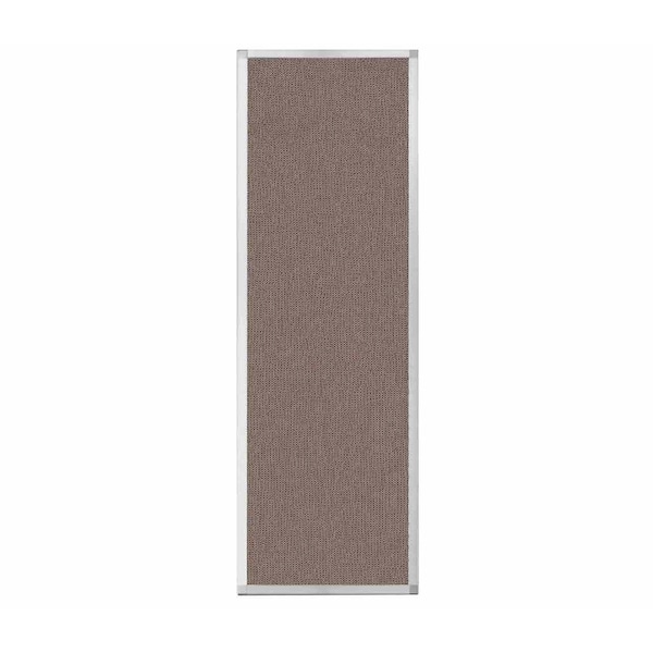 Hush Panel Configurable Cubicle Partition 2' x 6' Latte Fabric